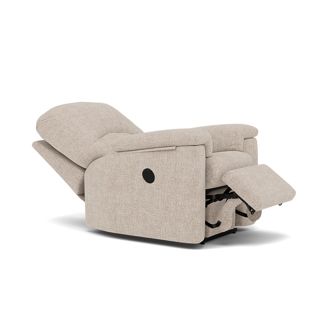 G Plan Chloe Small Recliner Armchair - Small Recliner Chair Grade W - Manual Recliner — W002 Loom Shale, gallery image 1