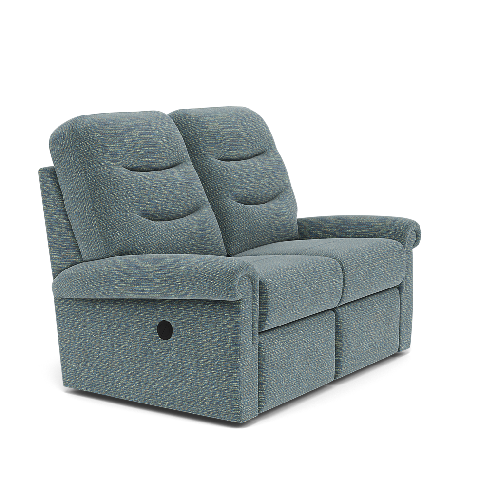 G Plan Holmes 2 Seater Recliner Sofa - 2 Seater Power Recliner Sofa (Left) Grade B - Left Hand Recliner — B925 Waffle Marine, gallery image 1