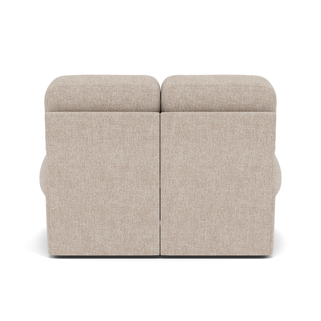 G Plan Holmes 2 Seater Recliner Sofa - 2 Seater Recliner Sofa Double Grade W - Manual Recliner — W002 Loom Shale, gallery image 2