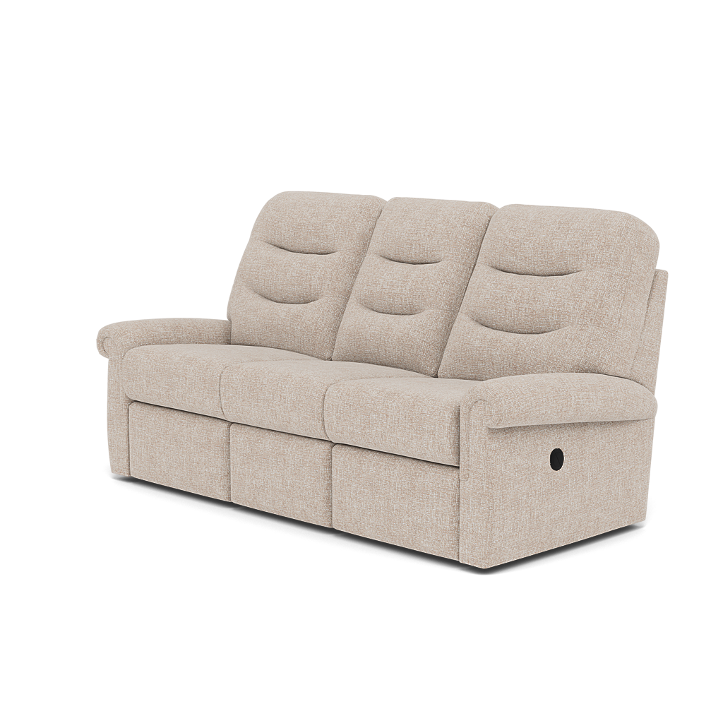 G Plan Holmes 3 Seater Recliner Sofa - 3 Seater Power Recliner Sofa Double Grade W - Power Recliner — W002 Loom Shale, gallery image 3