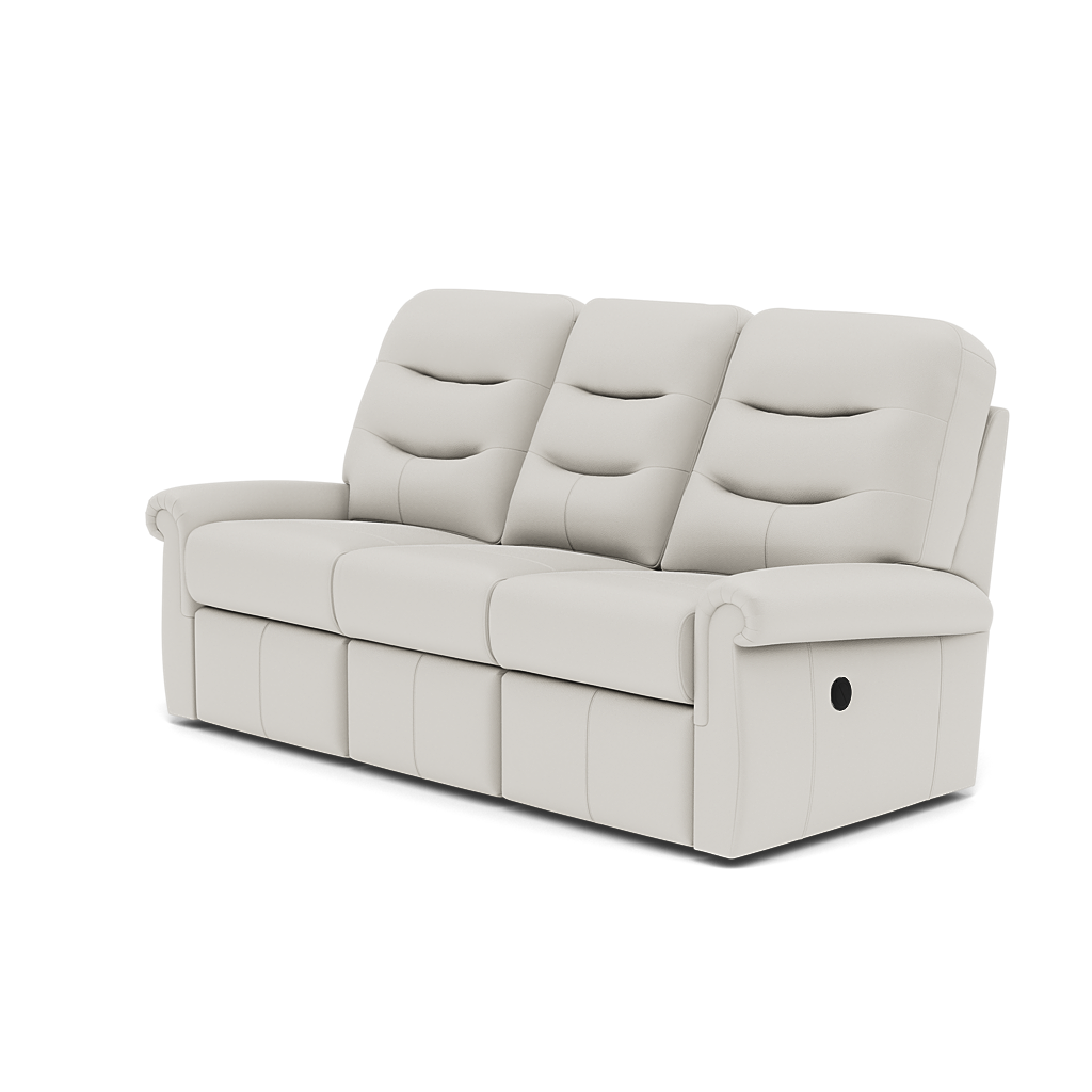 G Plan Holmes 3 Seater Recliner Sofa - 3 Seater Recliner Sofa Double Grade L - Manual Recliner — L840 Cambridge Chalk, gallery image 3