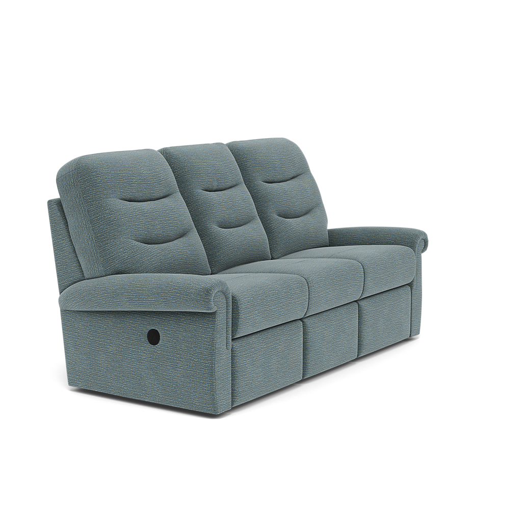 G Plan Holmes 3 Seater Recliner Sofa - 3 Seater Recliner Sofa (Left) Grade B - Left Hand Recliner — B925 Waffle Marine, gallery image 1