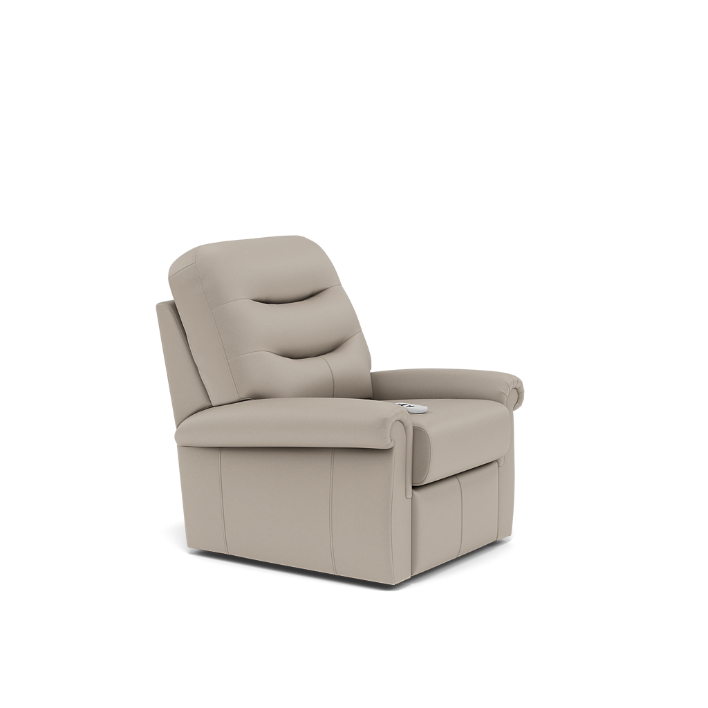 G Plan Holmes Elevate Recliner Armchair - Dual Motor Elevate Standard Recliner Grade H — H002 Oxford Putty, gallery image 1