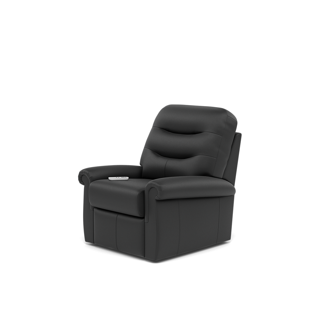 G Plan Holmes Elevate Recliner Armchair - Dual Motor Elevate Standard Recliner Grade L — L852 Cambridge Petrol Blue, gallery image 3