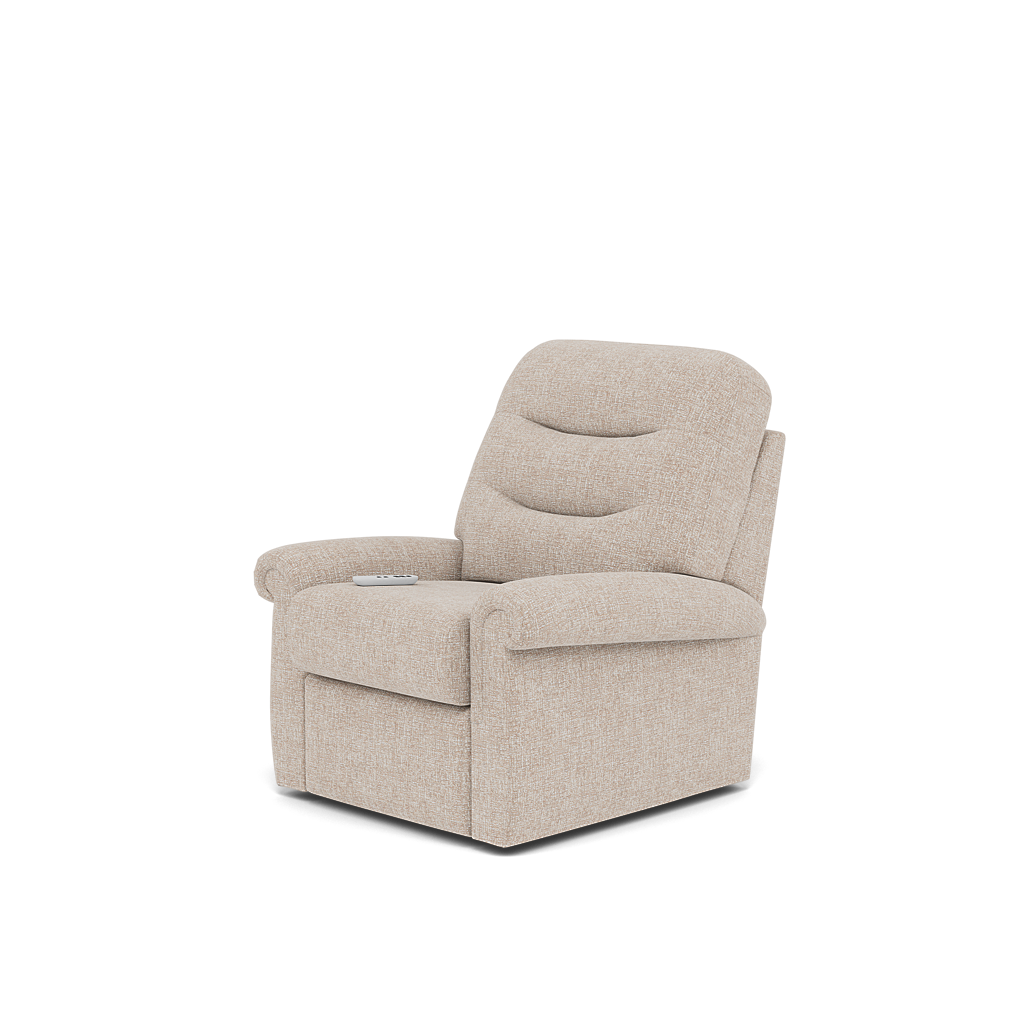 G Plan Holmes Elevate Recliner Armchair - Dual Motor Elevate Standard Recliner Grade W — W002 Loom Shale, gallery image 3