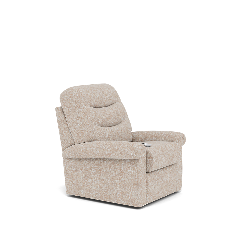 G Plan Holmes Elevate Recliner Armchair - Dual Motor Elevate Standard Recliner Grade W — W002 Loom Shale, gallery image 1