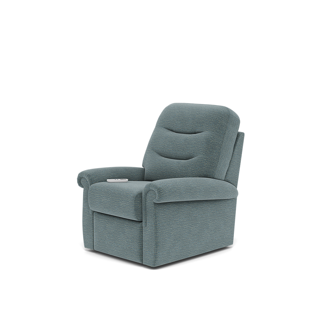 G Plan Holmes Elevate Small Recliner Armchair - Dual Motor Elevate Small Recliner Grade B — B925 Waffle Marine, gallery image 3