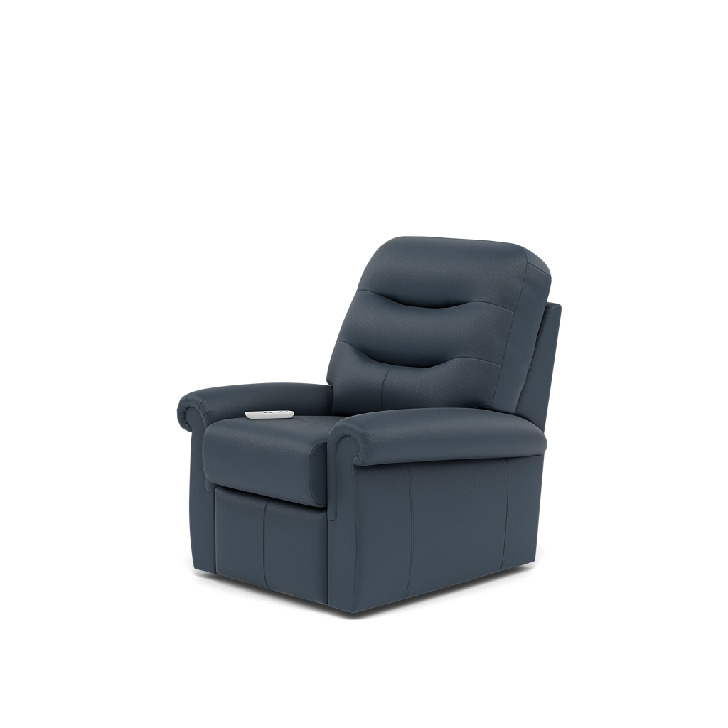 G Plan Holmes Elevate Small Recliner Armchair - Dual Motor Elevate Small Recliner Grade L — L851 Cambridge Navy, gallery image 3