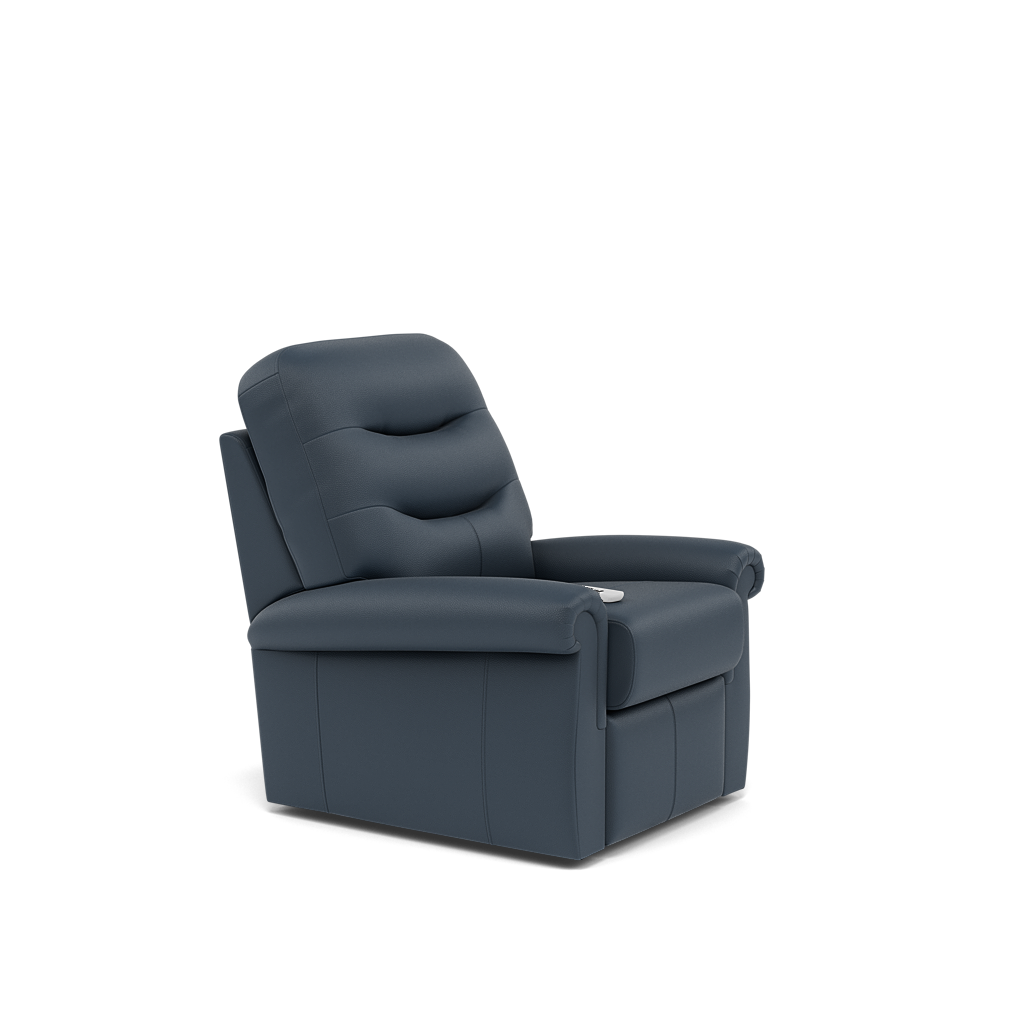 G Plan Holmes Elevate Small Recliner Armchair - Dual Motor Elevate Small Recliner Grade L — L851 Cambridge Navy, gallery image 1