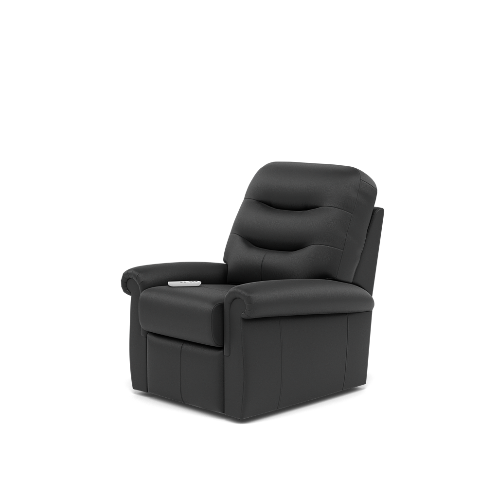 G Plan Holmes Elevate Small Recliner Armchair - Dual Motor Elevate Small Recliner Grade L — L852 Cambridge Petrol Blue, gallery image 3