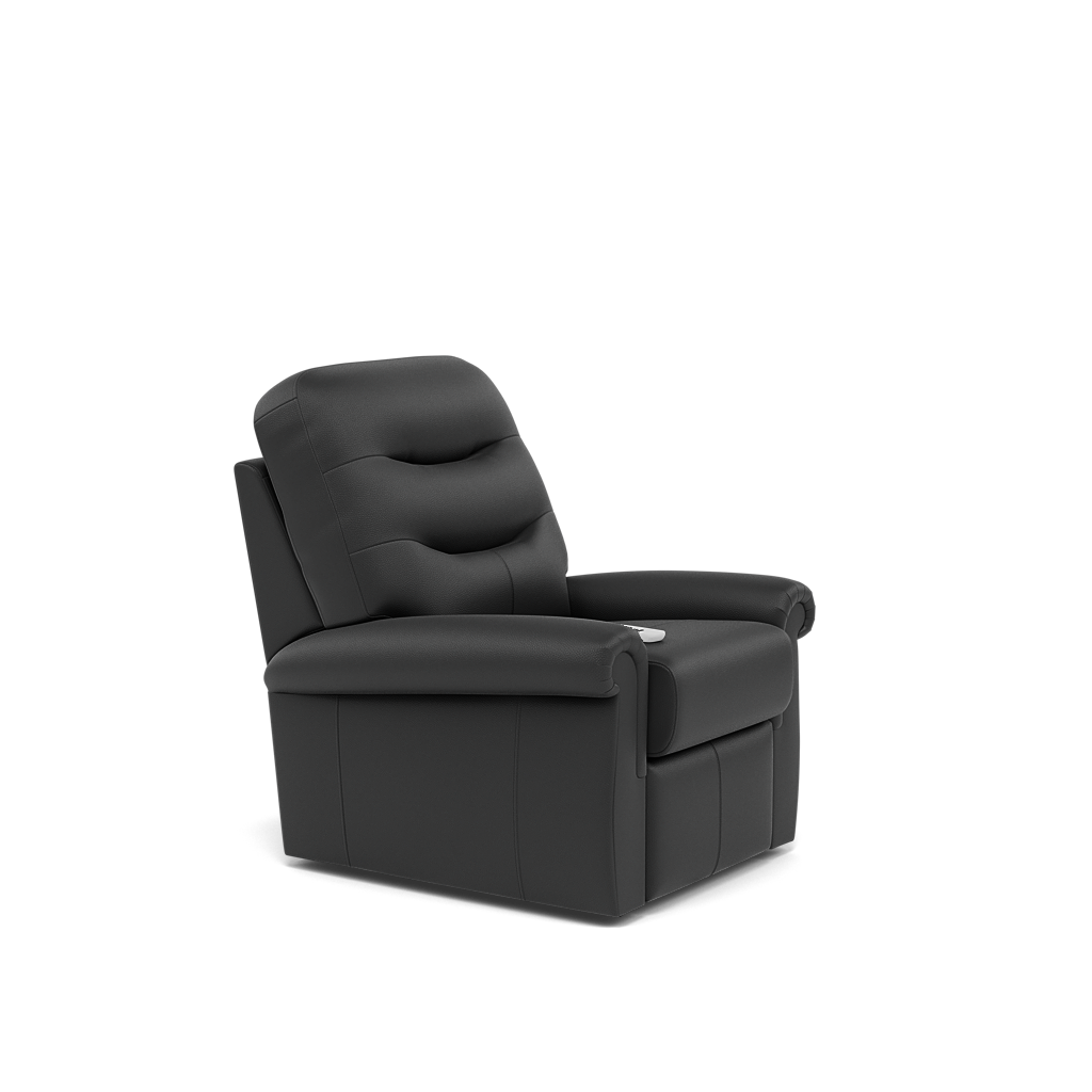 G Plan Holmes Elevate Small Recliner Armchair - Dual Motor Elevate Small Recliner Grade L — L852 Cambridge Petrol Blue, gallery image 1