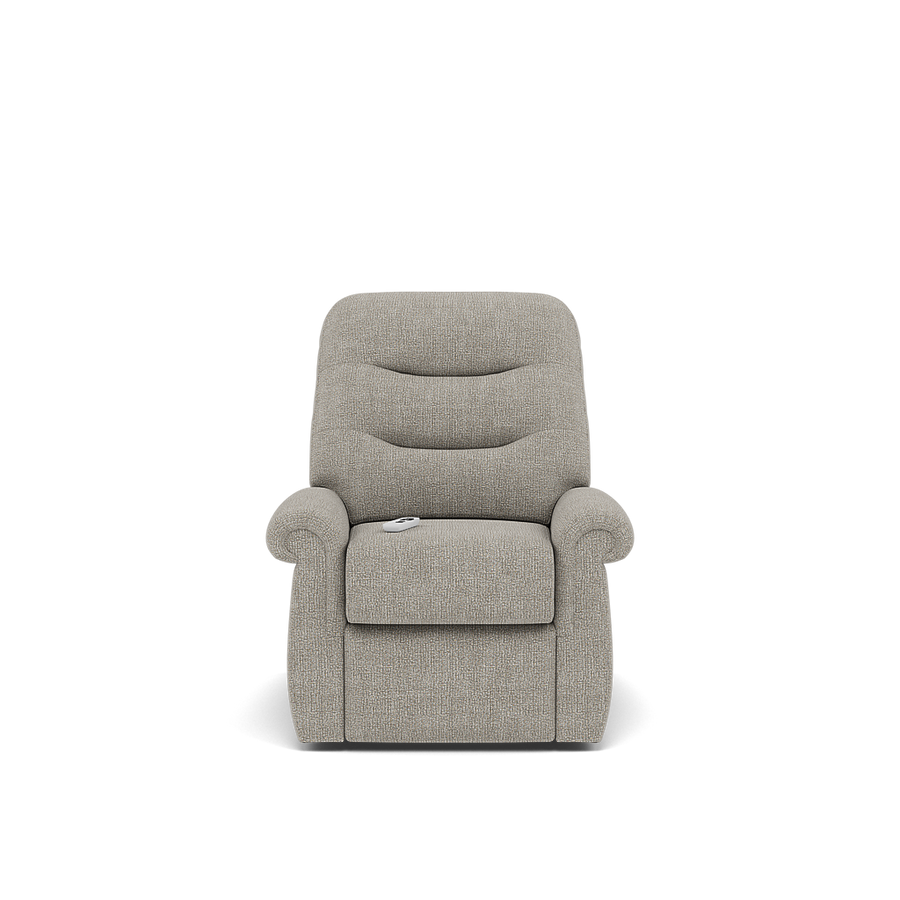G Plan Holmes Elevate Small Recliner Armchair - Dual Motor Elevate Small Recliner Grade W Armchairs Sterling Home W001 Loom Smoke 1