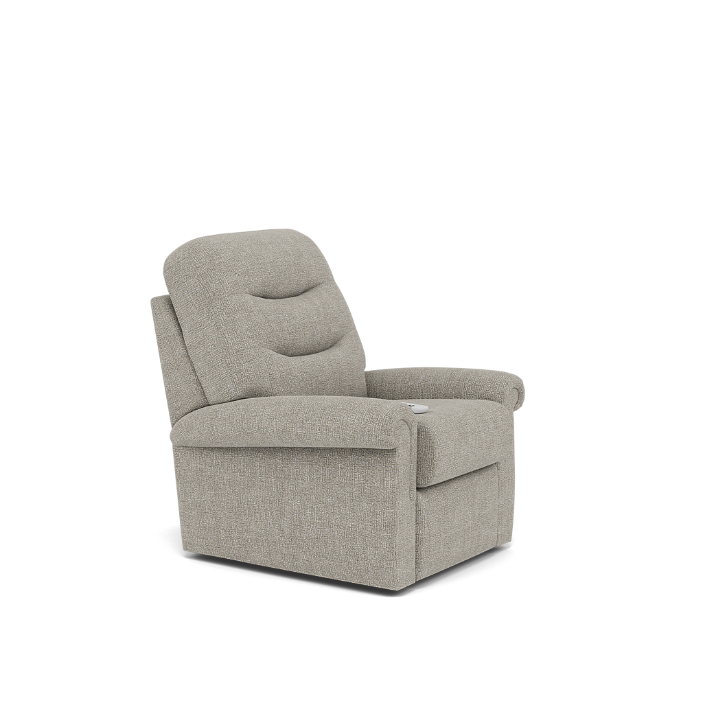 G Plan Holmes Elevate Small Recliner Armchair - Dual Motor Elevate Small Recliner Grade W — W001 Loom Smoke, gallery image 1