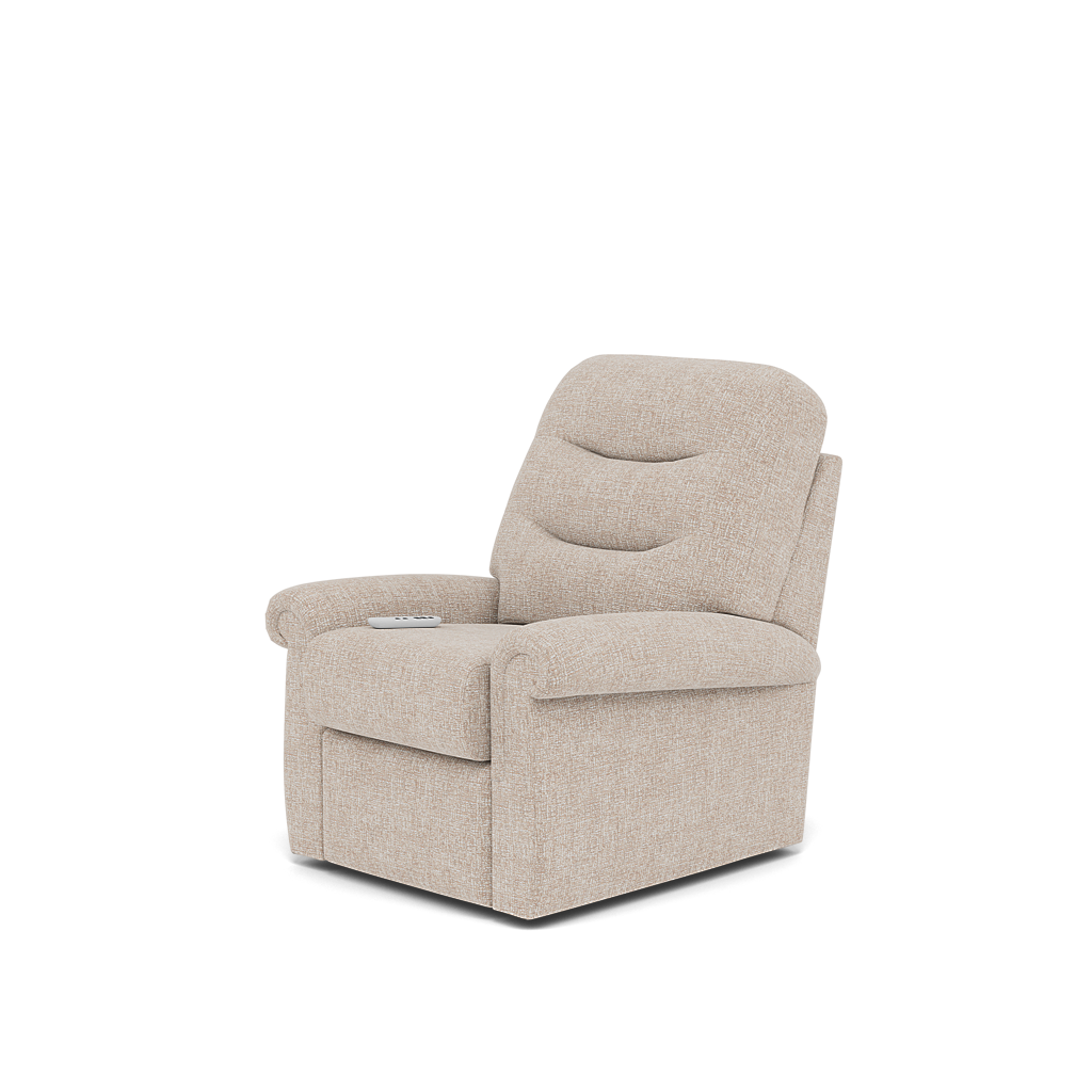 G Plan Holmes Elevate Small Recliner Armchair - Dual Motor Elevate Small Recliner Grade W — W002 Loom Shale, gallery image 3