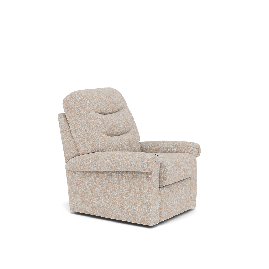 G Plan Holmes Elevate Small Recliner Armchair - Dual Motor Elevate Small Recliner Grade W — W002 Loom Shale, gallery image 1