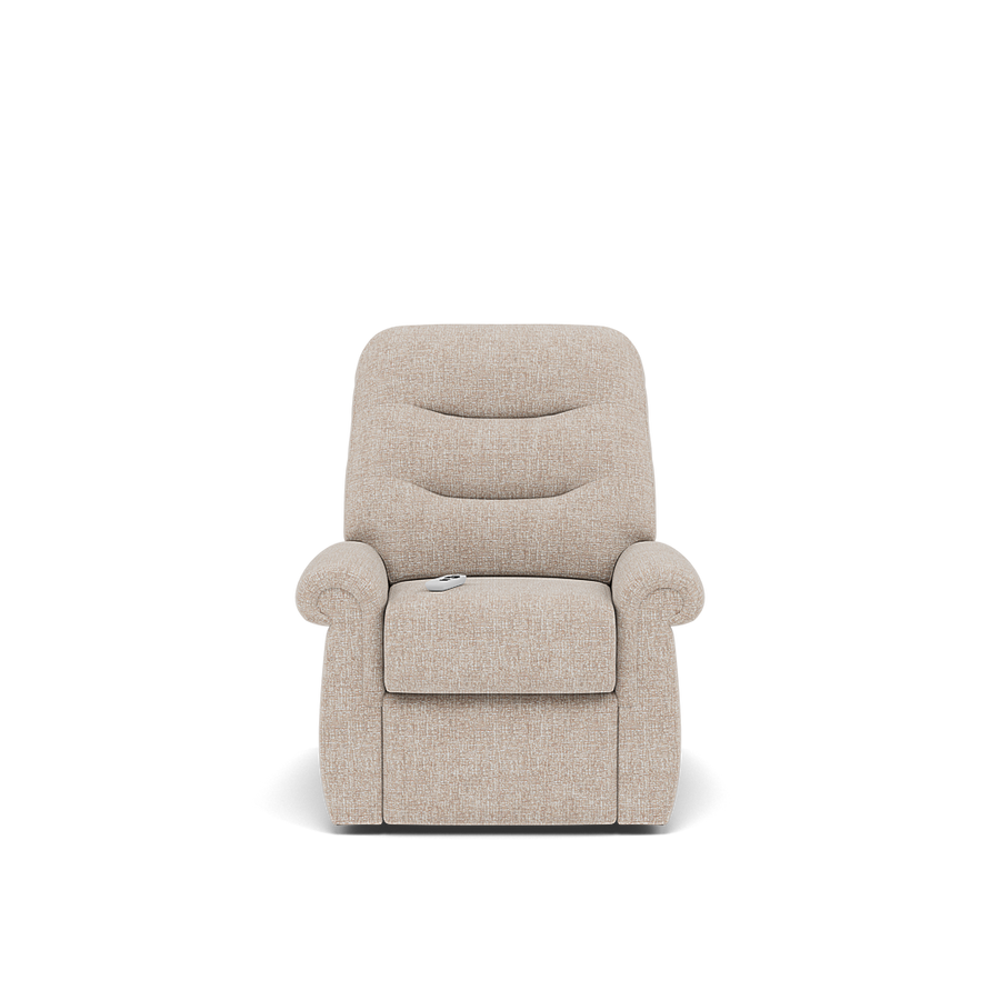 G Plan Holmes Elevate Small Recliner Armchair - Dual Motor Elevate Small Recliner Grade W Armchairs Sterling Home W002 Loom Shale 2