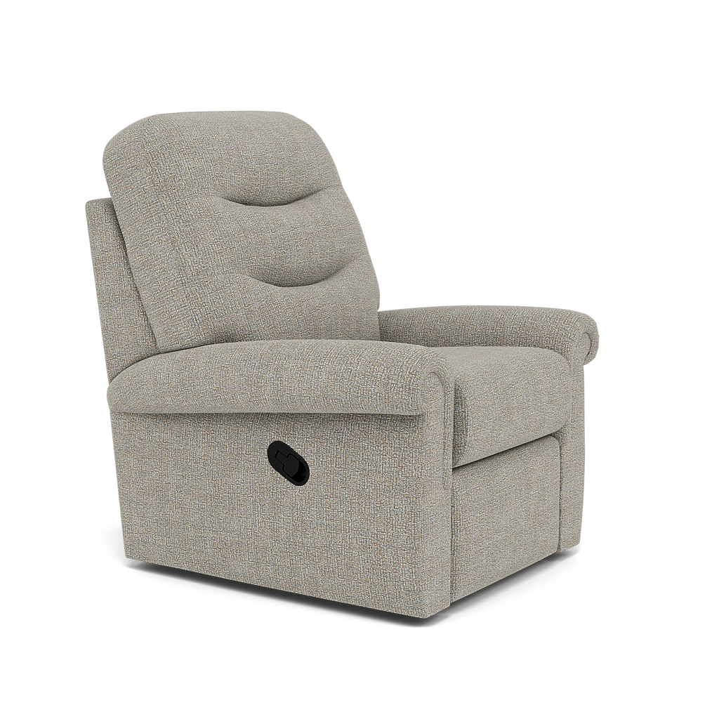 G Plan Holmes Recliner Armchair - Manual Recliner Chair Grade W - Manual Recliner — W001 Loom Smoke, gallery image 1