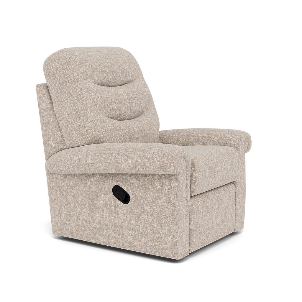 G Plan Holmes Recliner Armchair - Manual Recliner Chair Grade W - Manual Recliner — W002 Loom Shale, gallery image 1