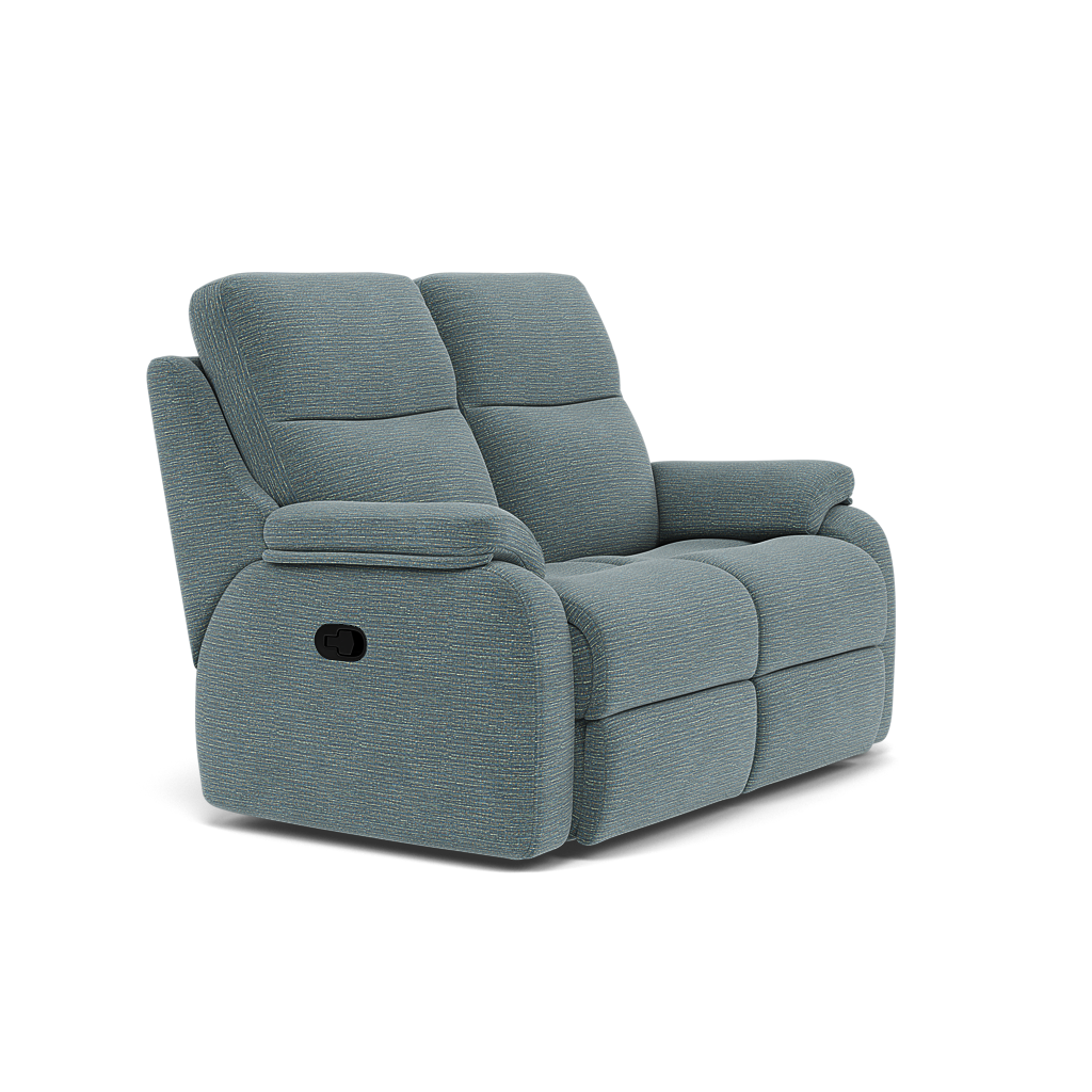 G Plan Kingsbury 2 Seater Recliner Sofa - 2 Seater Manual Double Recliner Grade B - Manual Recliner — B925 Waffle Marine, gallery image 1