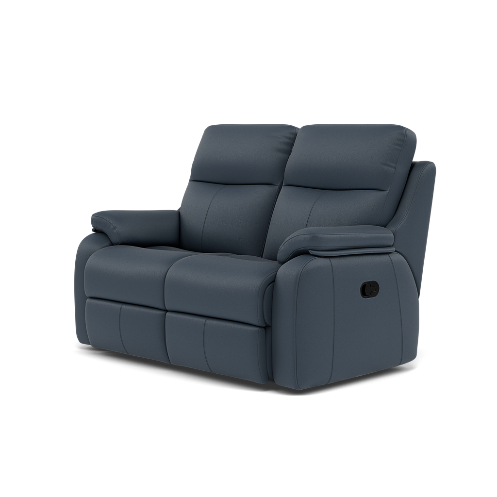 G Plan Kingsbury 2 Seater Recliner Sofa - 2 Seater Power Double Recliner Headrest + Lumbar with USB Grade L - Power with Power Headrest, Lumbar & USB — L851 Cambridge Navy, gallery image 3
