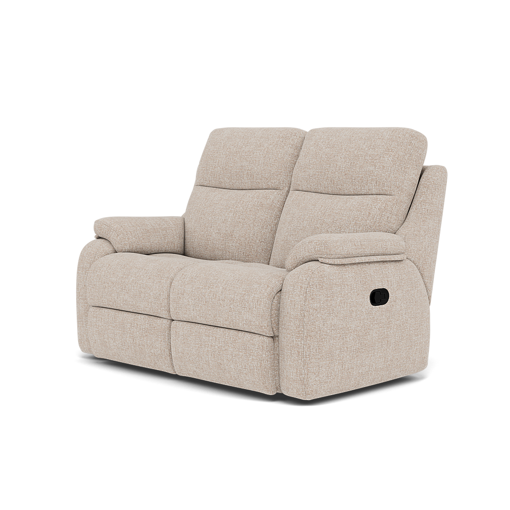 G Plan Kingsbury 2 Seater Recliner Sofa - 2 Seater Power Double Recliner Headrest + Lumbar with USB Grade W - Power with Power Headrest, Lumbar & USB — W002 Loom Shale, gallery image 3