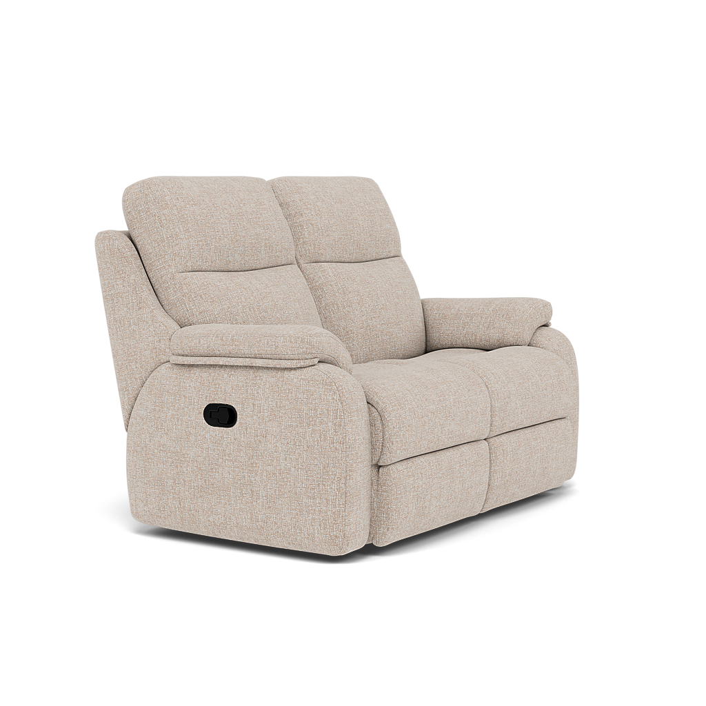 G Plan Kingsbury 2 Seater Recliner Sofa - 2 Seater Power Double Recliner with USB Grade W - Power Recliner with USB — W002 Loom Shale, gallery image 1