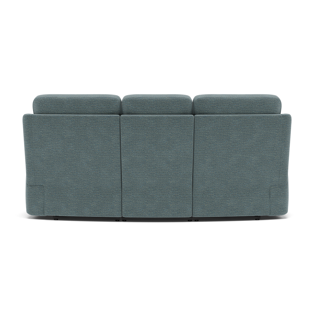 G Plan Kingsbury 3 Seater Curved Recliner Sofa - 3 Seater Manual Recliner Curved Sofa Double Grade B - Manual Recliner — B925 Waffle Marine, gallery image 2