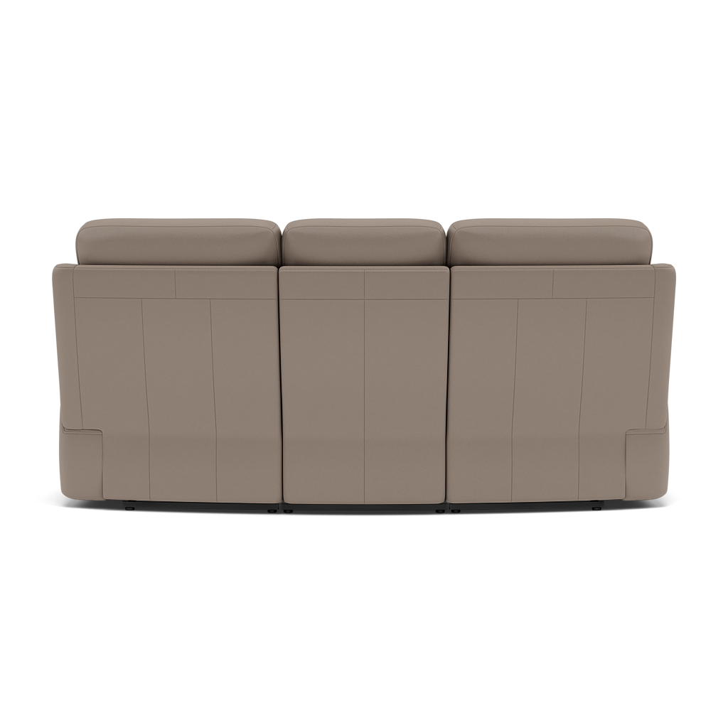 G Plan Kingsbury 3 Seater Curved Recliner Sofa - 3 Seater Manual Recliner Curved Sofa Double Grade H - Manual Recliner — H001 Oxford Mushroom, gallery image 2