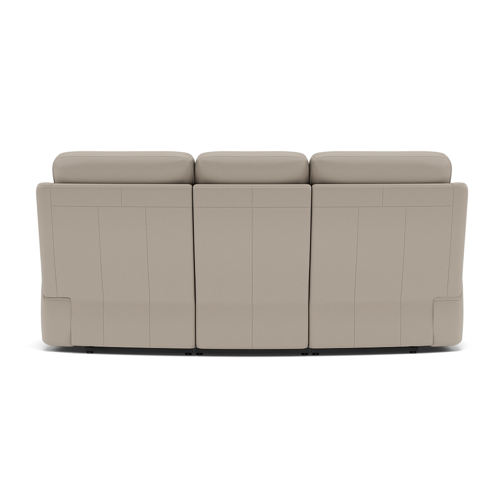 G Plan Kingsbury 3 Seater Curved Recliner Sofa - 3 Seater Manual Recliner Curved Sofa Double Grade H - Manual Recliner — H002 Oxford Putty, gallery image 2