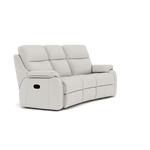 G Plan Kingsbury 3 Seater Curved Recliner Sofa - 3 Seater Manual Recliner Curved Sofa Double Grade L - Manual Recliner — L840 Cambridge Chalk, gallery image 1