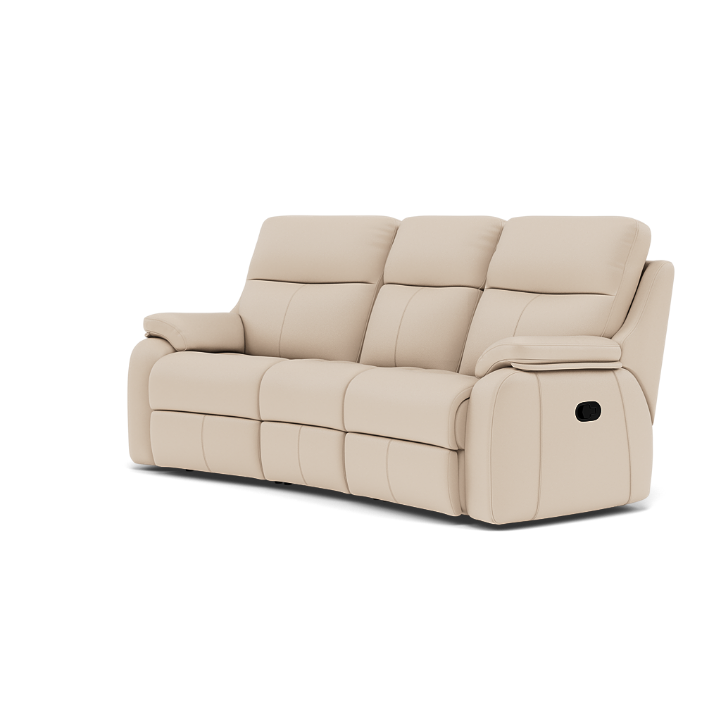 G Plan Kingsbury 3 Seater Curved Recliner Sofa - 3 Seater Manual Recliner Curved Sofa Double Grade L - Manual Recliner — L843 Cambridge Stone, gallery image 3