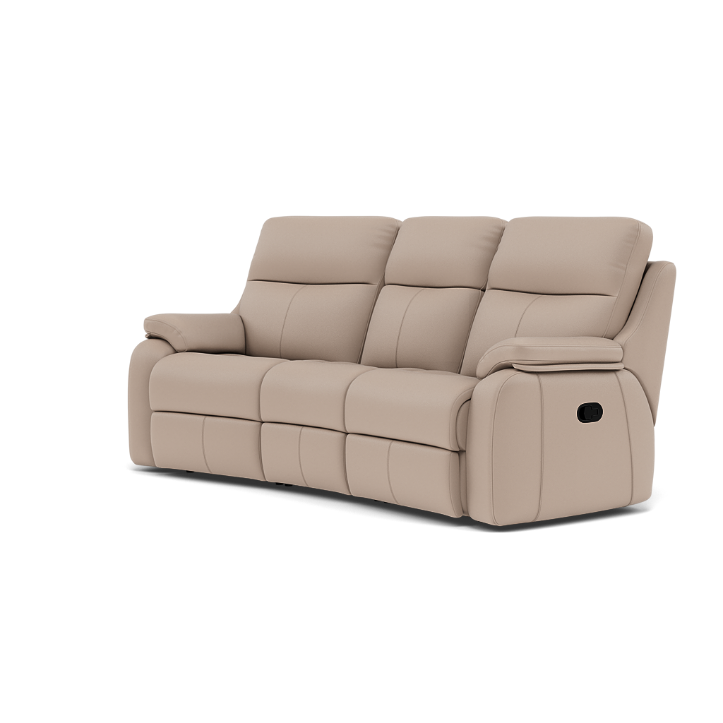 G Plan Kingsbury 3 Seater Curved Recliner Sofa - 3 Seater Manual Recliner Curved Sofa Double Grade L - Manual Recliner — L844 Cambridge Plaster, gallery image 3