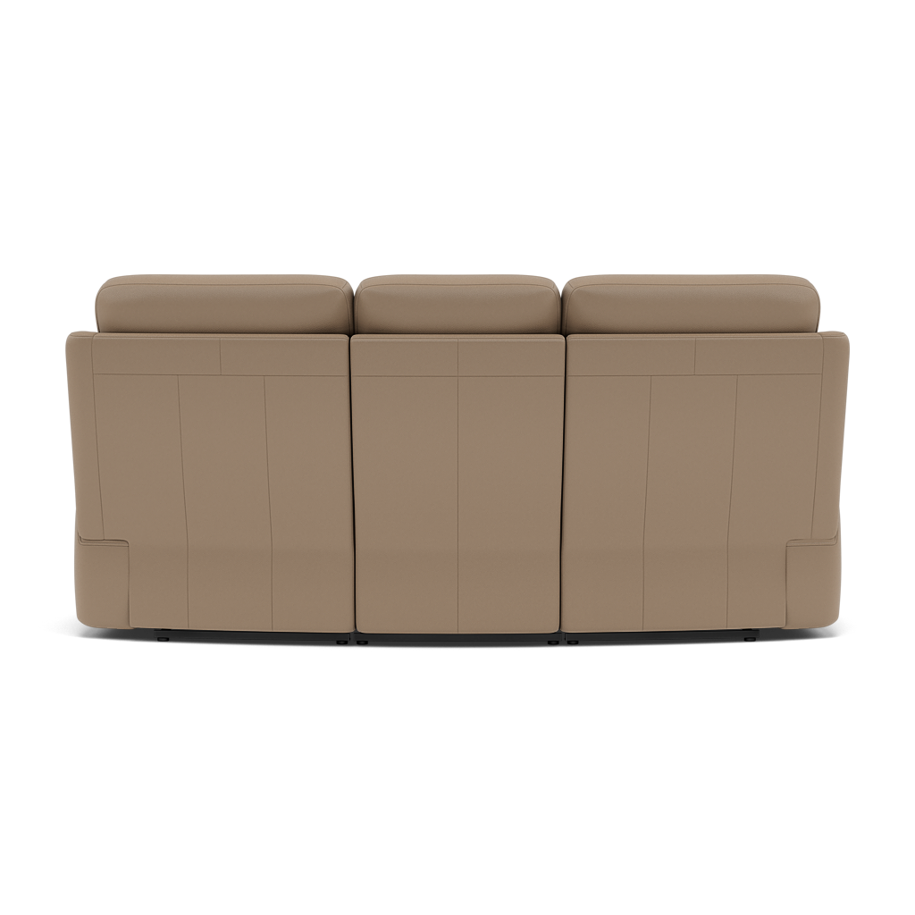 G Plan Kingsbury 3 Seater Curved Recliner Sofa - 3 Seater Manual Recliner Curved Sofa Double Grade L - Manual Recliner — L846 Cambridge Taupe, gallery image 2
