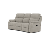 G Plan Kingsbury 3 Seater Curved Recliner Sofa - 3 Seater Manual Recliner Curved Sofa Double Grade W - Manual Recliner — W001 Loom Smoke, gallery image 3