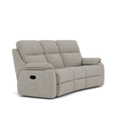 G Plan Kingsbury 3 Seater Curved Recliner Sofa - 3 Seater Manual Recliner Curved Sofa Double Grade W - Manual Recliner — W001 Loom Smoke, gallery image 1