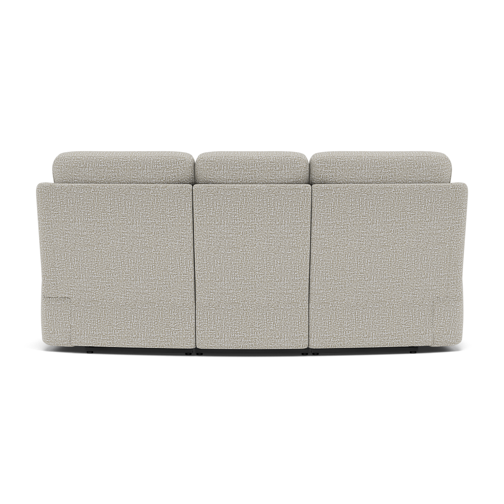 G Plan Kingsbury 3 Seater Curved Recliner Sofa - 3 Seater Power Recliner Curved Sofa Double with USB Grade B - Power Recliner with USB — B102 Shore Oatmeal, gallery image 2