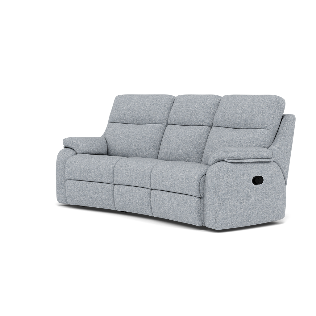 G Plan Kingsbury 3 Seater Curved Recliner Sofa - 3 Seater Power Recliner Curved Sofa Double with USB Grade B - Power Recliner with USB — B932 Beach Duck Egg, gallery image 3