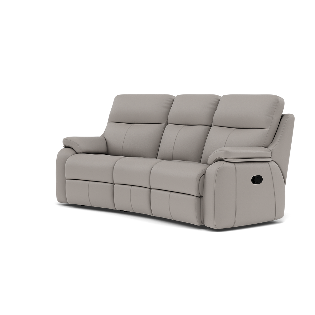 G Plan Kingsbury 3 Seater Curved Recliner Sofa - 3 Seater Power Recliner Curved Sofa Double with USB Grade L - Power Recliner with USB — L842 Cambridge Grey, gallery image 3