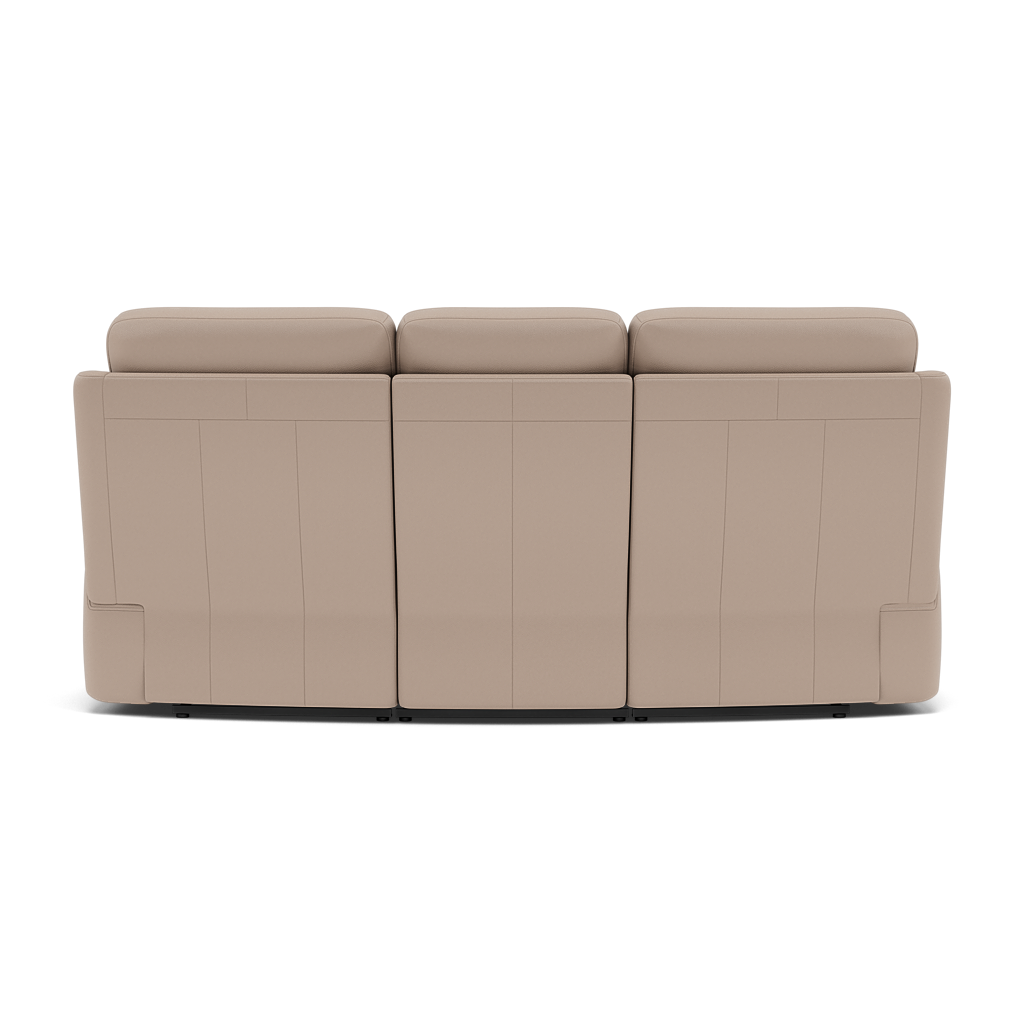 G Plan Kingsbury 3 Seater Curved Recliner Sofa - 3 Seater Power Recliner Curved Sofa Headrest + Lumbar with USB Grade L - Power with Power Headrest, Lumbar & USB — L844 Cambridge Plaster, gallery image 2