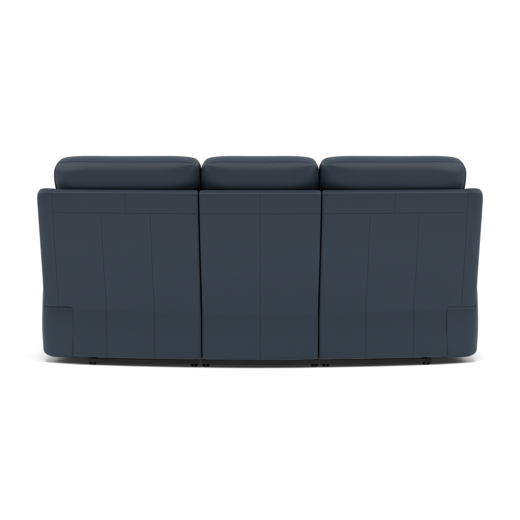 G Plan Kingsbury 3 Seater Curved Recliner Sofa - 3 Seater Power Recliner Curved Sofa Headrest + Lumbar with USB Grade L - Power with Power Headrest, Lumbar & USB — L851 Cambridge Navy, gallery image 2