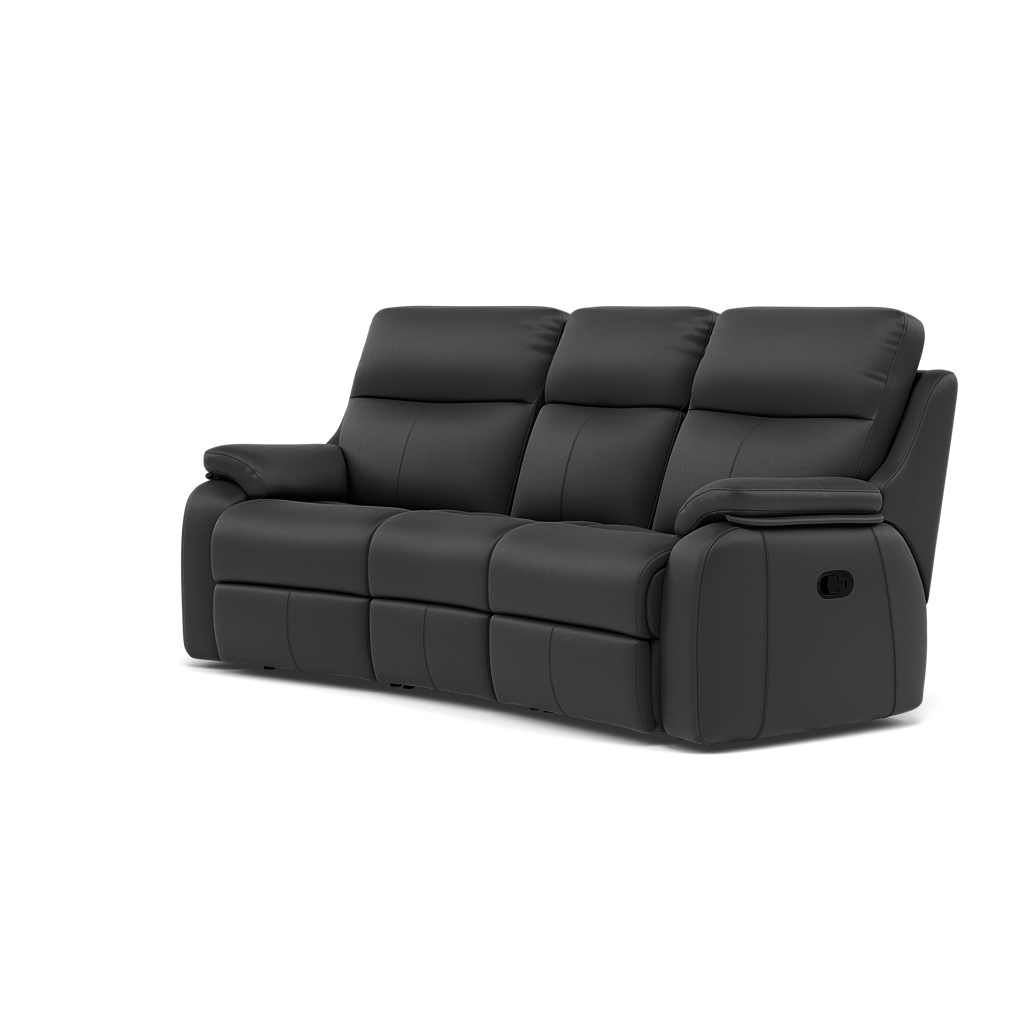 G Plan Kingsbury 3 Seater Curved Recliner Sofa - 3 Seater Power Recliner Curved Sofa Headrest + Lumbar with USB Grade L - Power with Power Headrest, Lumbar & USB — L852 Cambridge Petrol Blue, gallery image 3