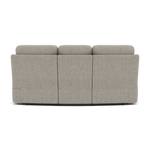G Plan Kingsbury 3 Seater Curved Recliner Sofa - 3 Seater Power Recliner Curved Sofa Headrest + Lumbar with USB Grade W - Power with Power Headrest, Lumbar & USB — W001 Loom Smoke, gallery image 2