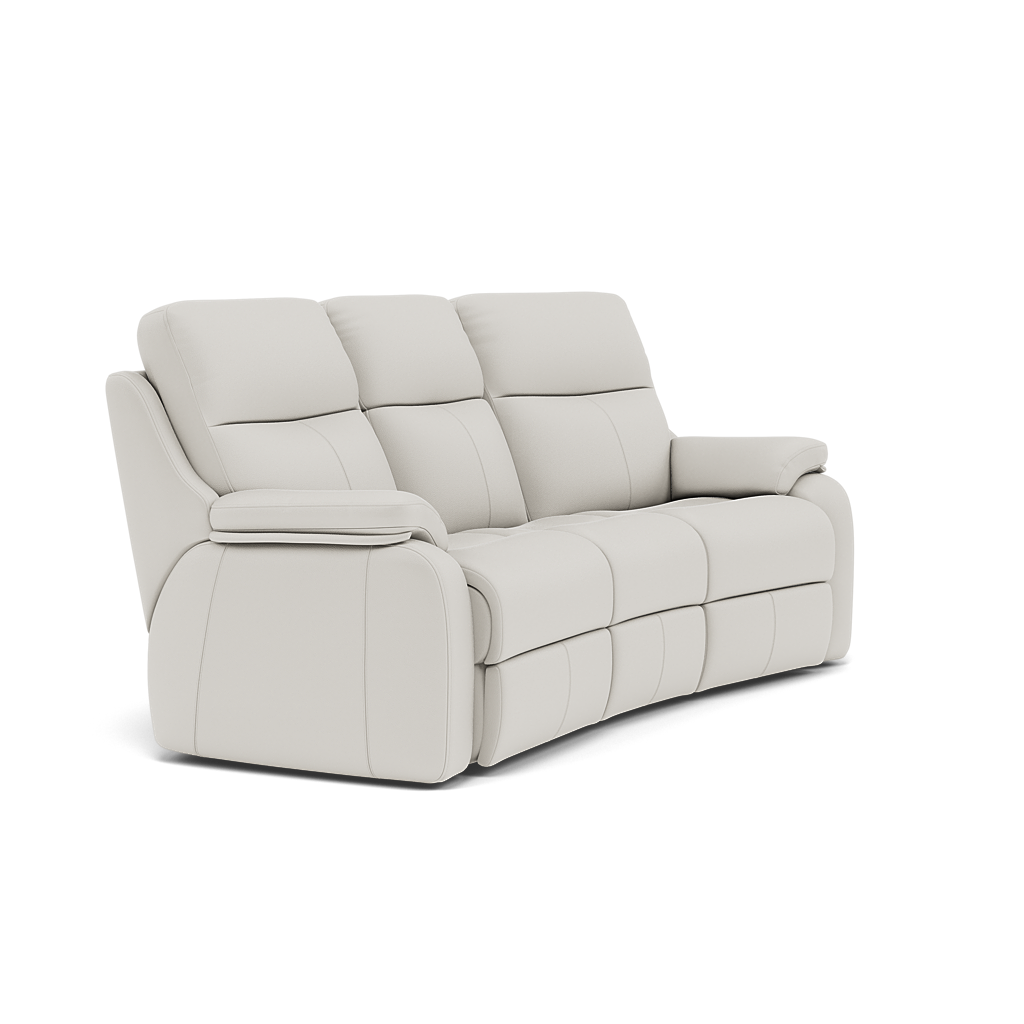 G Plan Kingsbury 3 Seater Curved Sofa - 3 Seater Curved Sofa Grade L — L840 Cambridge Chalk, gallery image 1
