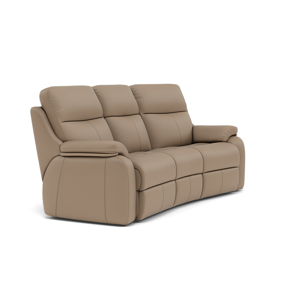 G Plan Kingsbury 3 Seater Curved Sofa - 3 Seater Curved Sofa Grade L — L846 Cambridge Taupe, gallery image 1