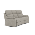 G Plan Kingsbury 3 Seater Curved Sofa - 3 Seater Curved Sofa Grade W — W001 Loom Smoke, gallery image 1