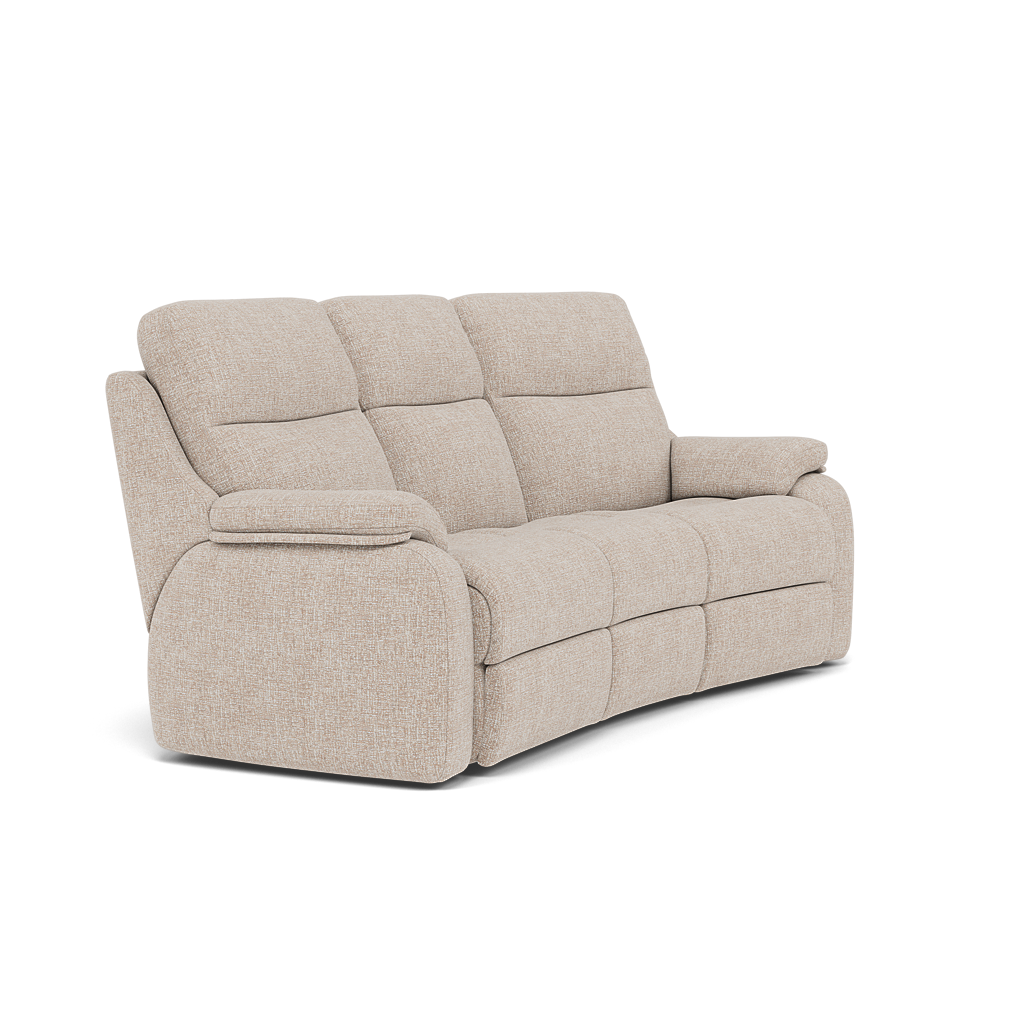 G Plan Kingsbury 3 Seater Curved Sofa - 3 Seater Curved Sofa Grade W — W002 Loom Shale, gallery image 1