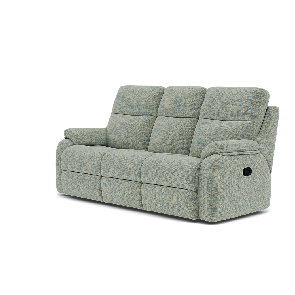 G Plan Kingsbury 3 Seater Recliner Sofa - 3 Seater Manual Double Recliner Grade B - Manual Recliner — B924 Waffle Mist, gallery image 3