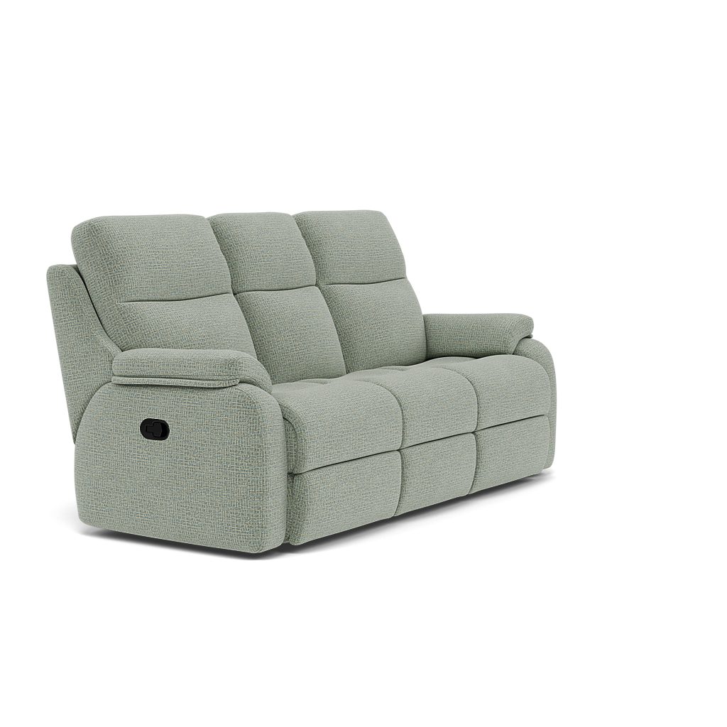 G Plan Kingsbury 3 Seater Recliner Sofa - 3 Seater Manual Double Recliner Grade B - Manual Recliner — B924 Waffle Mist, gallery image 1