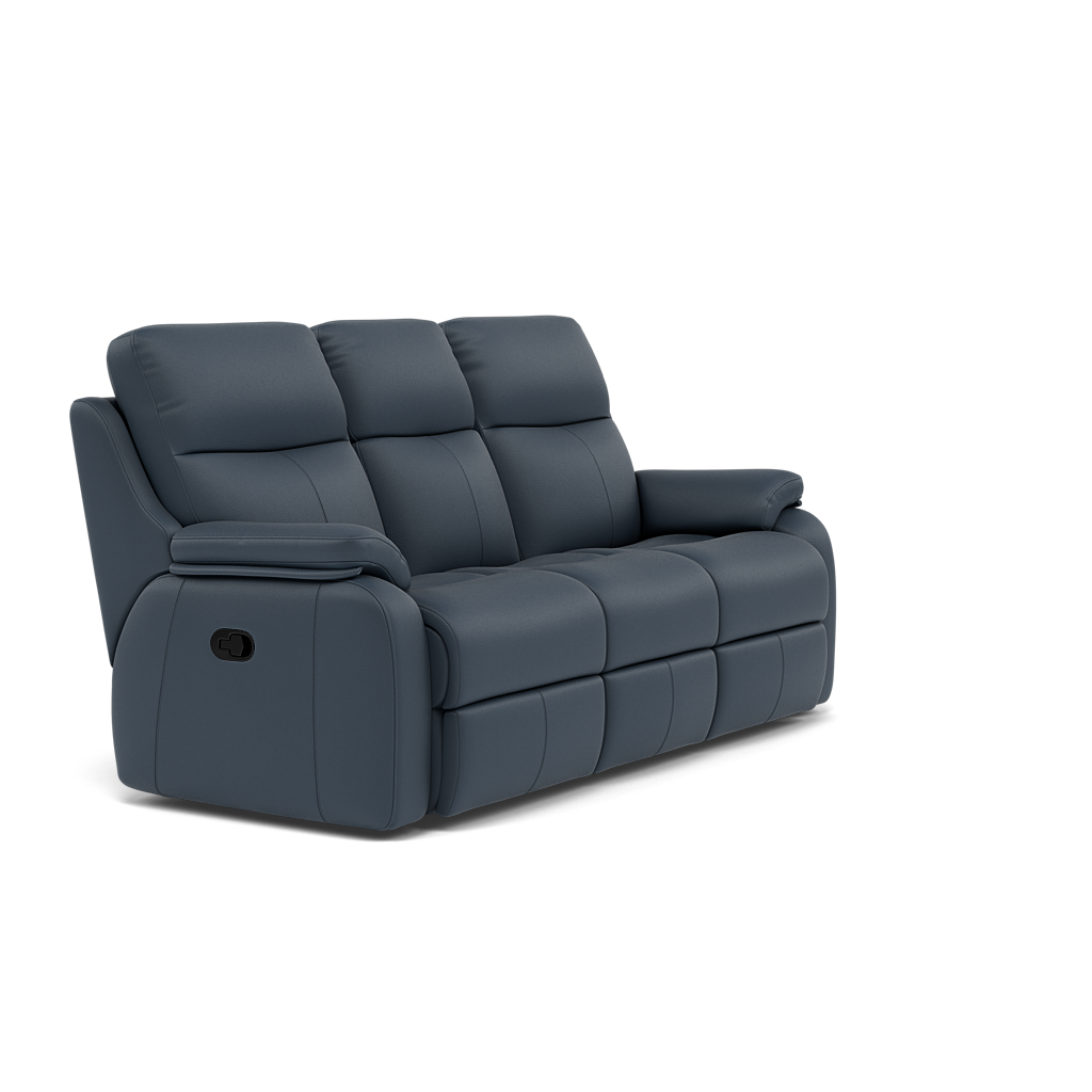 G Plan Kingsbury 3 Seater Recliner Sofa - 3 Seater Manual Double Recliner Grade L - Manual Recliner — L851 Cambridge Navy, gallery image 1
