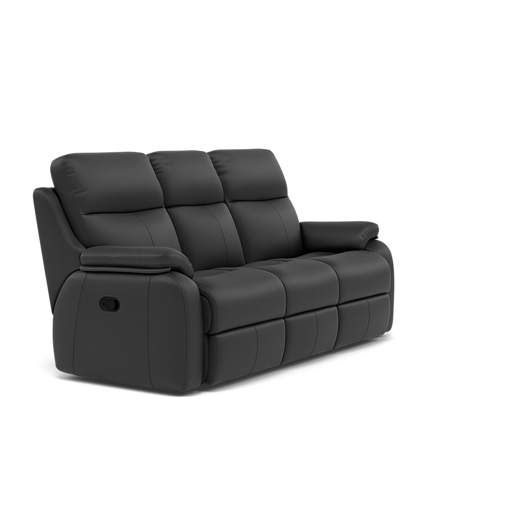 G Plan Kingsbury 3 Seater Recliner Sofa - 3 Seater Manual Double Recliner Grade L - Manual Recliner — L852 Cambridge Petrol Blue, gallery image 1